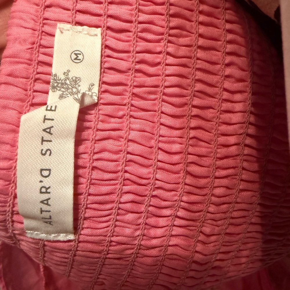 Pink Ruffled Women's Top - Picture 3 of 3